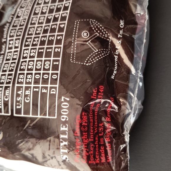 Vintage 1987 Jockey Classic White Briefs Mens Sz 34 Made In USA 3 Pack  NOS - Picture 6 of 9